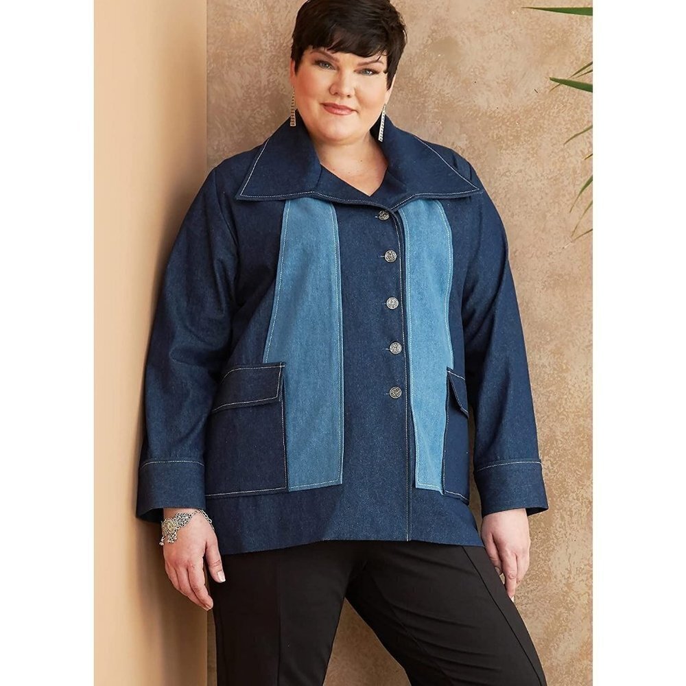 Butterick Sewing Pattern 6721 Coat‎ Jacket Womens Size XXL-6X - Picture 4 of 5